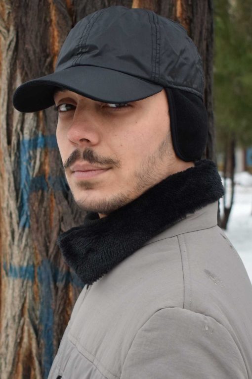 کلاه بارانی کپ آستر‎دار زمستانی پارچه پلار داخل گوشدار برند Göksu Şapka کد 1700374634