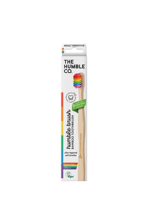 مسواک فوق العاده حساس نرم بامبو رنگی رنگین کمان the برند The Humble Co. کد 1700669345
