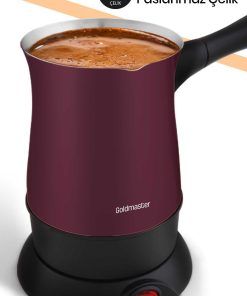 قهوه‎جوش برقی ظرفیت فولادی ضد زنگ 5فنجان بنفش برند GoldMaster کد 1699880662