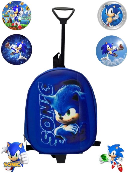 کوله پشتی ساک چرخ دار بچه گانه Sonic کودکانه برند Shopiolog کد 1700518931
