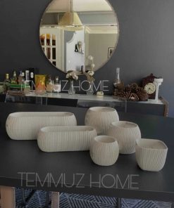 گلدان ست کاکتوس 6تکه مرجانی برند TEMMUZ HOME کد 1702449567