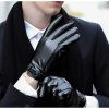 دستکش لمسی چرم مصنوعی مشکی مردانه برند xeox کد 1709103219