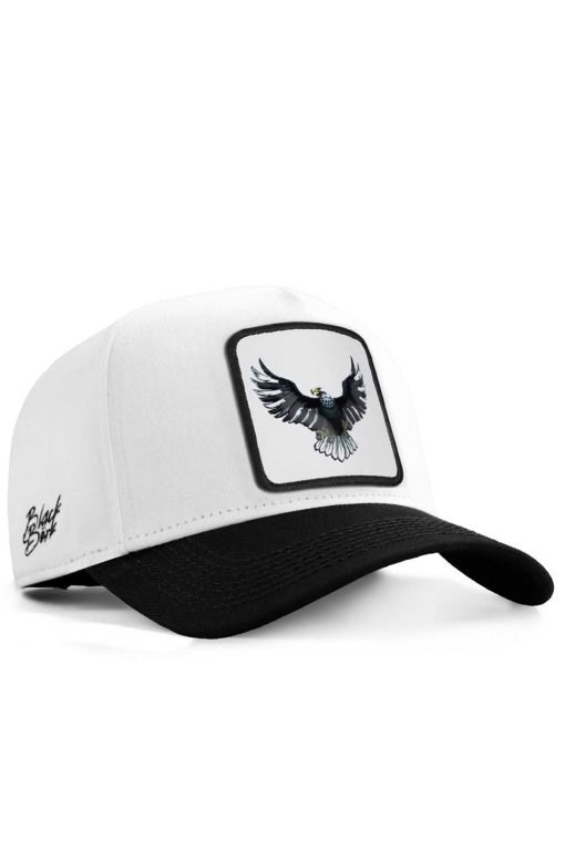 کلاه سپر لوگو‎دار عقاب سفید-سیاه (قطر) برند BlackBörk کد 1707019509