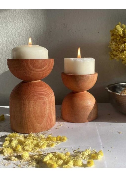 شمعدان تزئینی چوب برند Adatepe کد 1715337069