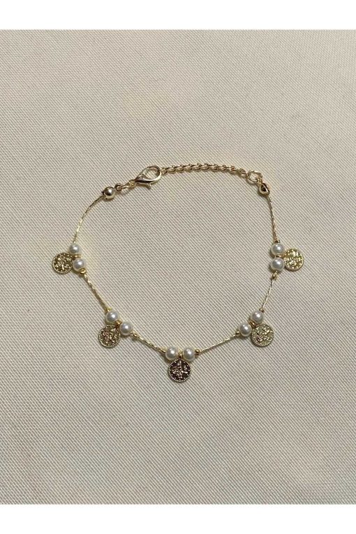 مچ بند طرح‎دار طلایی زنانه برند Fashion Bracelet کد 1719668169