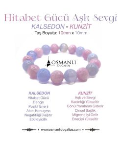 دستبند طبیعی سنگی آبی منطقه ماهیگیری 100% اصل کونزیت برند OSMANLI DOĞAL TAŞ کد 1719669720
