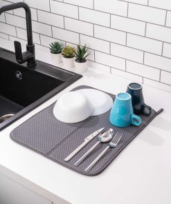 ظرف خشک کن حصیر خاکستری آنتراسیت برند Serstil کد 1719414370