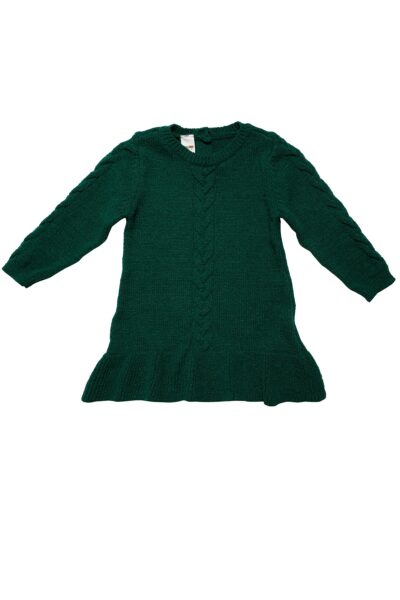 پلیور بافتنی آستین بلند سبز دخترانه برند Kidsev کد 1719500125