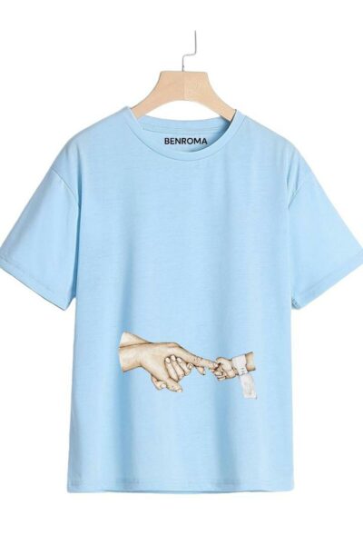 چاپی تیشرت بارداری برند BENROMA کد 1719536294