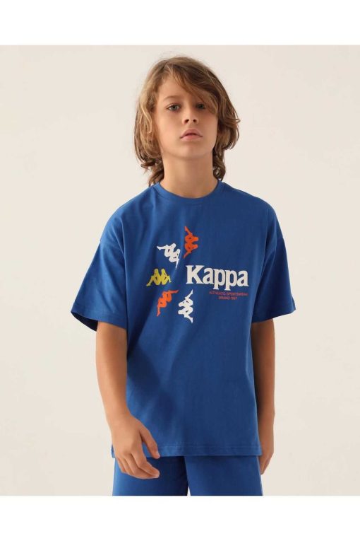 تیشرت پسرانه آبی کارل برند Kappa کد 1719651827