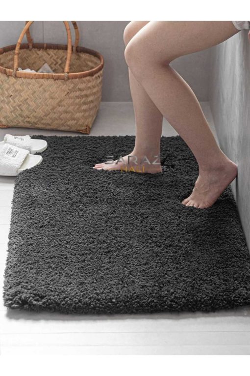 حوله فرش جذب کننده قابل شستشو حمام پشمالو 40x لیز نمیخورد پا برند SARAZ HALI کد 1719418266