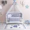 ست خواب گهواره کودک 11تکه شکل‎دار طوسی برند Mini Baby کد 1719671600