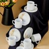 فنجان قهوه ترک سرامیک لوکس 12تکه سفید برند Erbaşlar کد 1719297417