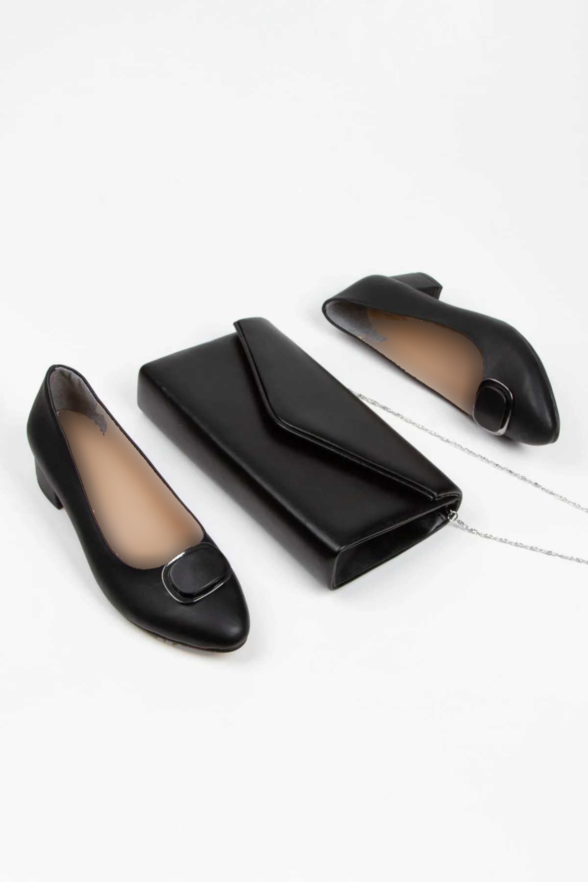 ست کفش راحتی پاشنه بلند سگک دار کوتاه کیف زنانه برند DARUGA کد 1720215752