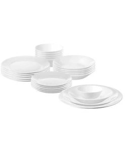 ست سرویس غذاخوری مدرن 24تکه رنگ سفید کلاسیک خوشمزه برند IKEA کد 1719931325