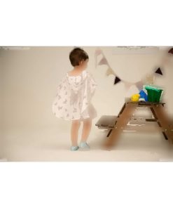 پانچو بچه گانه طرح‎دار خرگوش 2سن muslin طوسی لاپین نماد برند Deux Lapins کد 1720411870