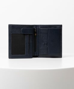 کیف پول سرمه ای مردانه چرم اصل دنیس برند bayderi کد 1719964924