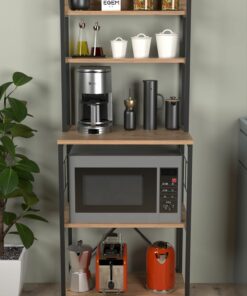 قفسه کابینت اجاق گاز آشپزخانه گوشه ای شیشه چند کاربردی قهوه برند EGEMEV کد 1720281733