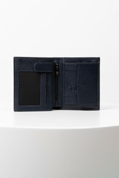 کیف پول سرمه ای مردانه چرم اصل دنیس برند bayderi کد 1719967279