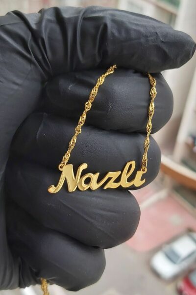 گردنبند 24عیار 925عیار روکش طلایی نقره برند ÖZGÜR TAKI کد 1720479844