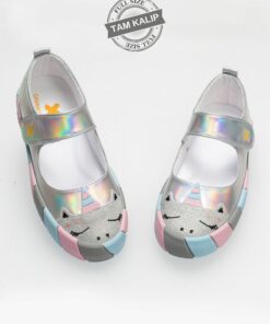 کفش اسپرت عروسکی تک شاخ هولوگرام دار سه بعدی دخترانه برند Casabony کد 1720821675