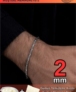 دستبند گرد مدل کرال 925عیار نقره مردانه برند OSMANLI GÜMÜŞ کد 1720687868