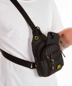 کیف دوشی ضربدری دور کمر روزانه بند‎دار درگاه Usb هدفون ضد آب برند NEWISH POLO ACCESSORIES کد 1719922354