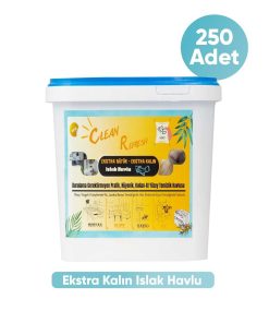 حوله پاکسازی خیس اضافی پراتیک پارچه کلفت 250عدد سفید صابونی برند CLEAN REFRESH کد 1720207582