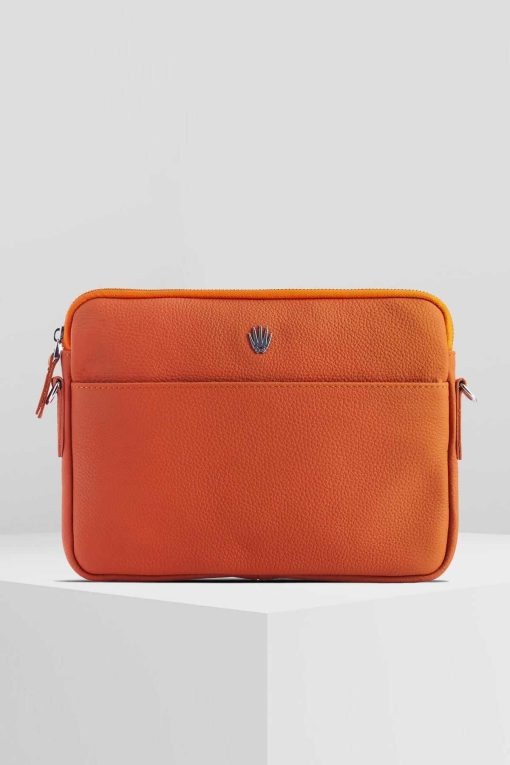 کیف دستی دوشی نارنجی پوست؟ درست است، واقعی؟ بند‎دار ماستریا برند WATCHOFROYAL کد 1720001776