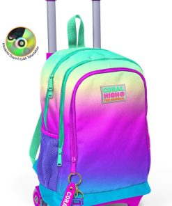 کوله پشتی مدرسه چرخ دار قسمته نوک رنگ برند Coral High کد 1720366938