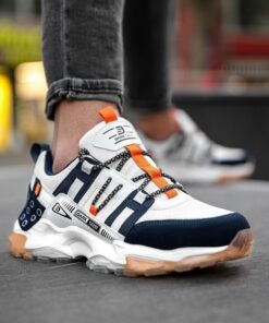 کفش اسپرت اسنیکر نارنجی سفید مردانه آلبرز برند Dark Seer کد 1719730263