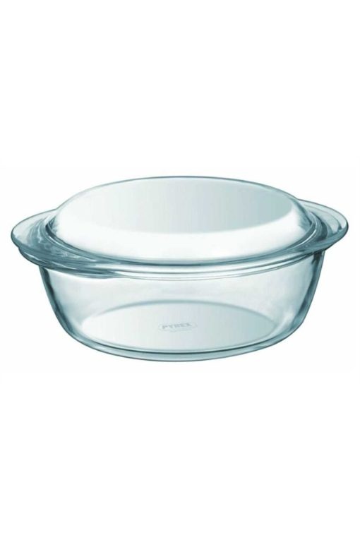 ظرف اجاق گاز گرد شیشه ای 3درب‎دار برند Pyrex کد 1720252390