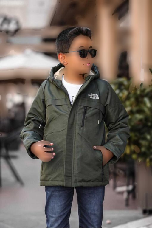 کاپشن زمستانی بچه گانه آستر خزدار برند DOXGER کد 1720326377