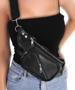 ضربدری دور کمر کیف مشکی زنانه برند Top All BAG کد 1719985948