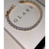 دستبند آب طلایی نقره وارداتی کوه برند GLARE JEWELRY کد 1720683308