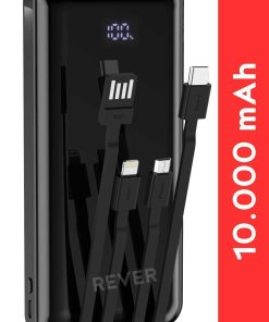 دستگاه شارژ دیجیتالی 10000 ماه قابل حمل درگاه چندتایی برند Rever کد 1720097000