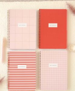 ست مدرسه چهارخانه 80برگ مارپیچ برند Matt Notebook کد 1720413669