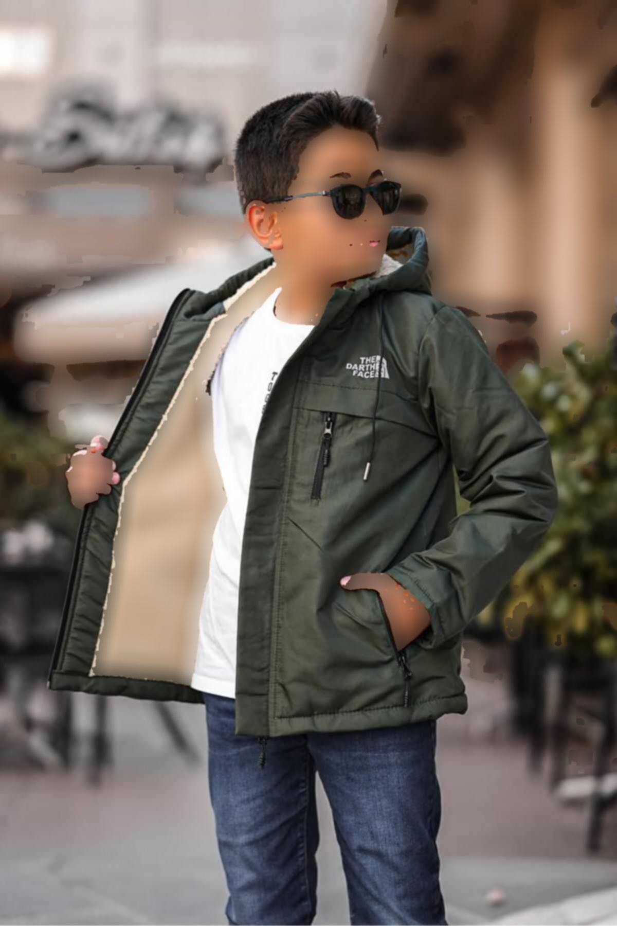 کاپشن زمستانی بچه گانه آستر خزدار برند DOXGER کد 1720324876