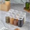 ظرف نگهداری ست ست‎ادویه آکریلیک با هدیه واشر خلاء برند FBZhome کد 1720292654