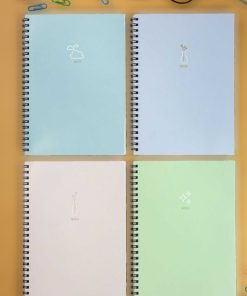 ست مدرسه چهارخانه 5قد 80برگ مارپیچ برند Smile Notes کد 1720412532