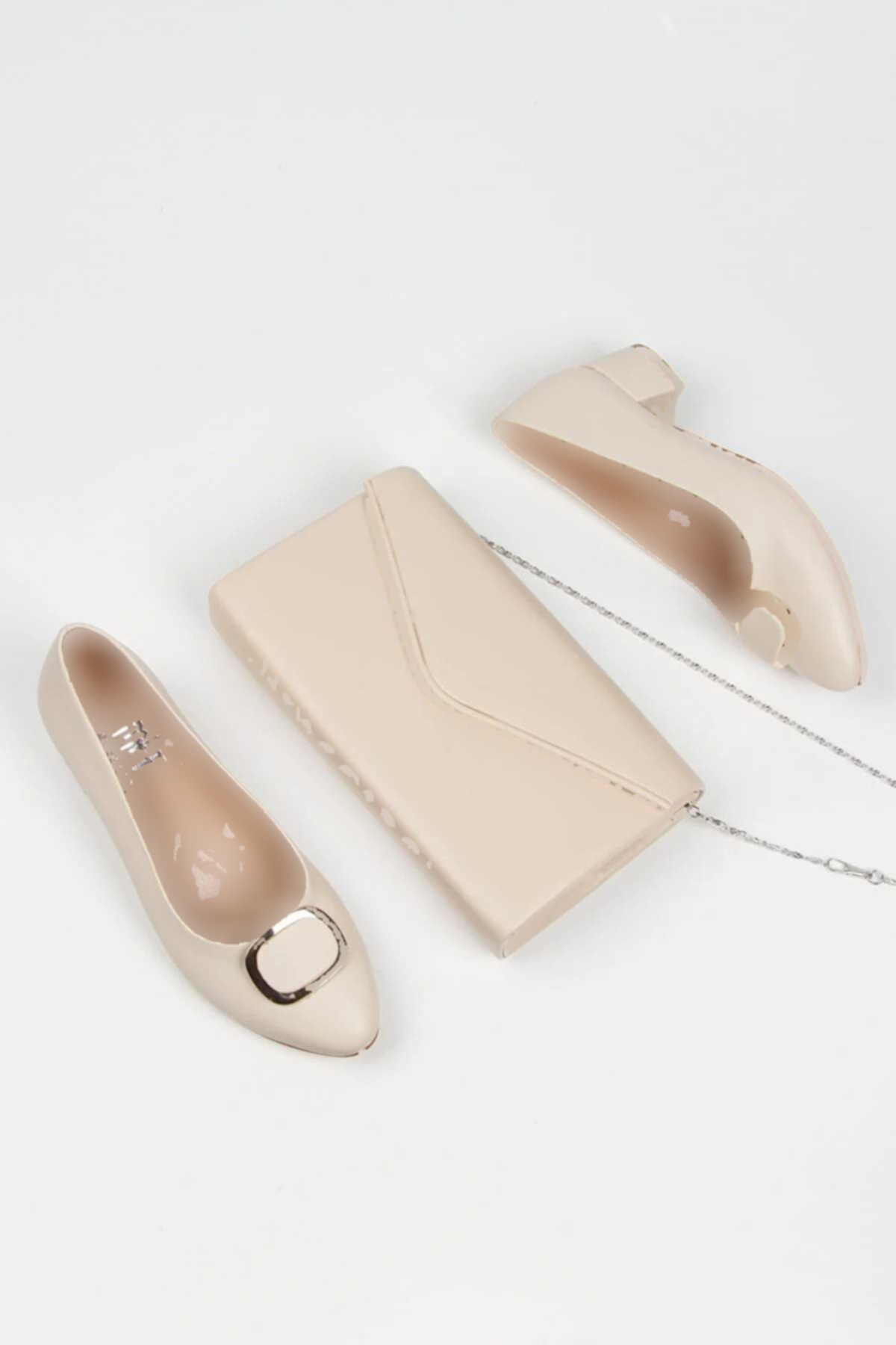 ست کفش راحتی پاشنه بلند سگک دار کوتاه کیف زنانه برند DARUGA کد 1720214062