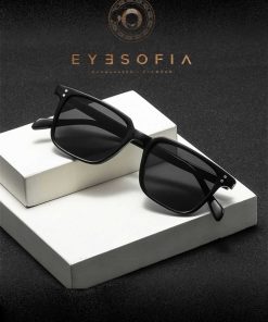 عینک 2028 مربع استخوانی مشکی برند Eyesofia کد 1720304724