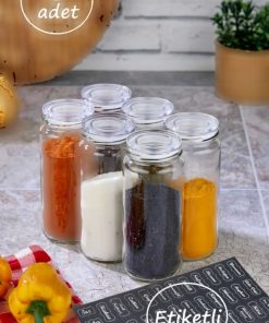 ست‎ادویه ظرف نگهداری ست بزرگ شیشه ای 500میلی لیتر (بلیط برند FBZhome کد 1720295019