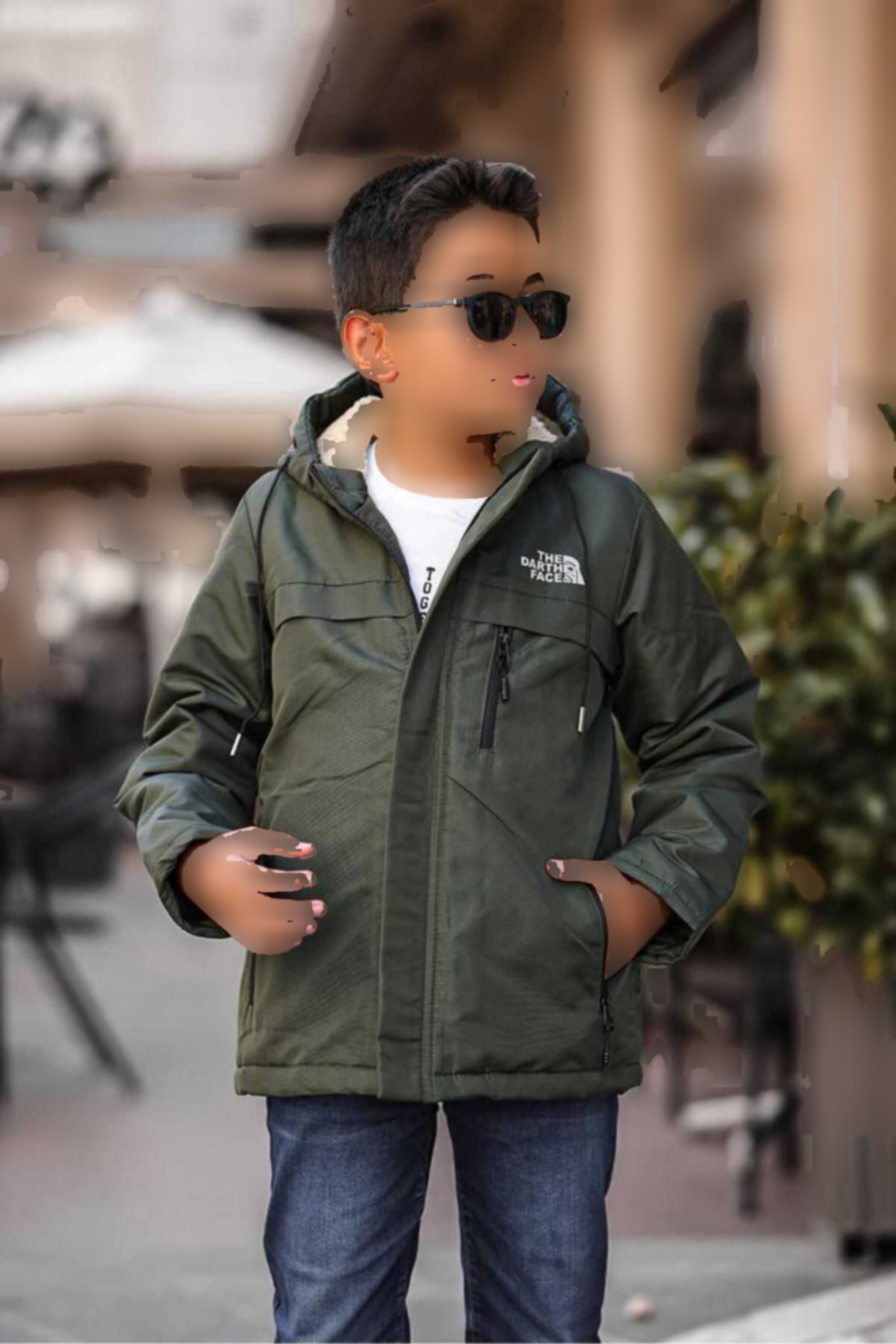 کاپشن زمستانی بچه گانه آستر خزدار برند DOXGER کد 1720324876