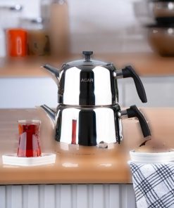 ست کتری بزرگ فولادی 50lt نقره برند ACAR کد 1720339273
