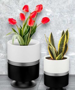 گلدان ست ایستاده مدل مشکی پایه‎دار برند ToXA کد 1721237923