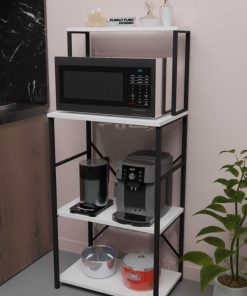 قفسه مایکروویو تنظیم کننده کمد آشپزخانه اجاق گاز سفید چند کاربردی برند CMKStore کد 1720453564