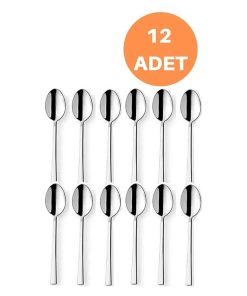قاشق روزانه چای لوکس 12تکه فولاد) (ضد زنگ برند Yüsra Home کد 1719931024
