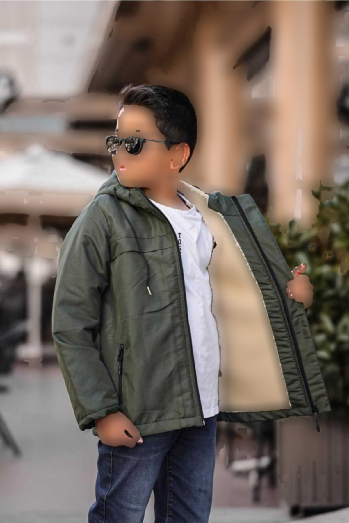 کاپشن زمستانی بچه گانه آستر خزدار برند DOXGER کد 1720324876