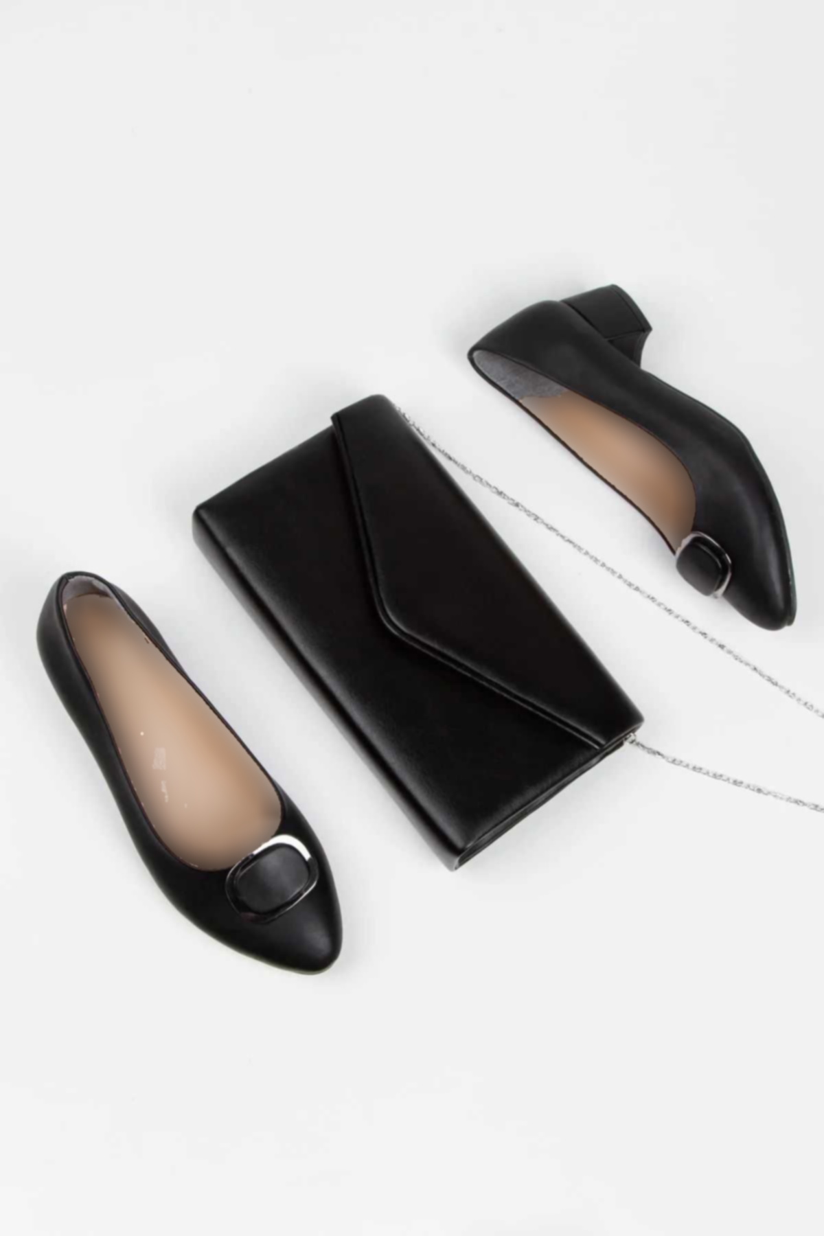 ست کفش راحتی پاشنه بلند سگک دار کوتاه کیف زنانه برند DARUGA کد 1720215752